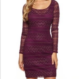 Guess purple/gold cocktail dress